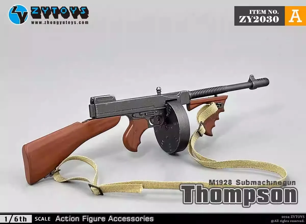 ZYTOYS ZY2030 1/6 модель пластикового оружия в масштабе солдата mсполна Томпсон игрушка