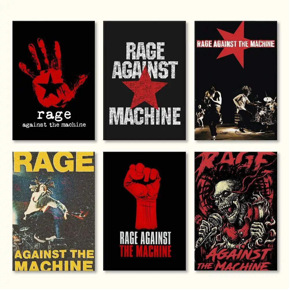 Фото Постер группы Rock Band R-Rage Against the M-Machine, HD, самоклеящийся, водонепроницаемый, настенный декор, идеально подходит для дома, офиса, общежития, в качестве подарка №2