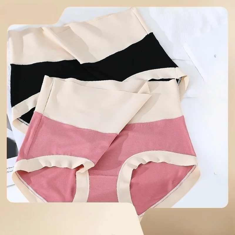 

Женские трусики с завышенной талией, модальные шорты без низа для подтяжки живота, шелковые антибактериальные трусики из шелка и шелка