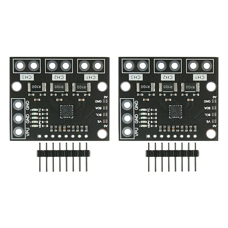 

2X I2C SMBUS INA3221 Triple-Channel Shunt Current Power Supply Voltage Monitor Sensor Board Module Replace INA219