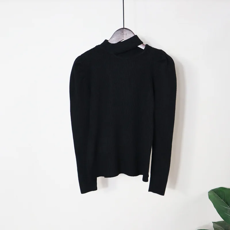 

Sweater pullover women's 2022 spring new knitted bottoming shirt White