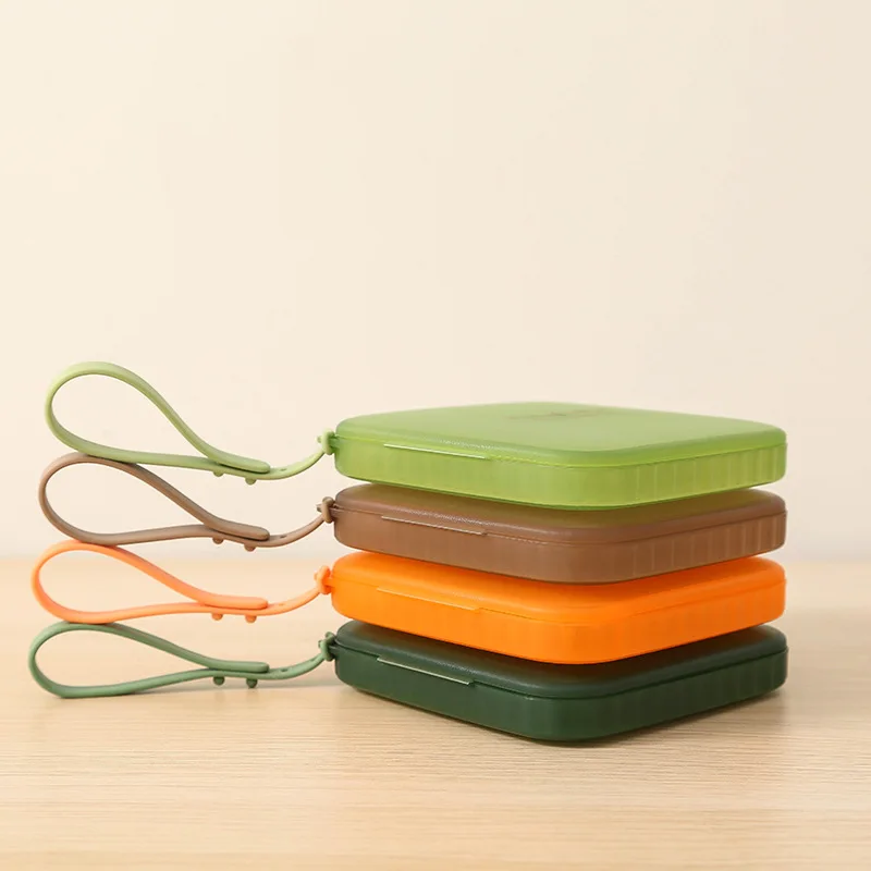 

Desktop Creative Portable Storage Box Holder Tool Travel Outdoor Set Supplies Plastic Cosmetic Cotton Jewelry Storage Box