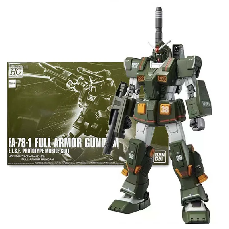 

Bandai Original Gundam Model Kit Anime Figures PB HG FA-78-1 Full Armor Mobile Suit Gunpla Action Figure Toys For Boys Gift