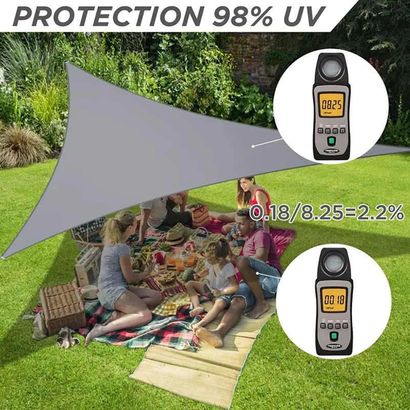 Sun Shade Triangle Sail Waterproof Awning Outdoor Canopy Tarps Sunshade for Patio Garden Backyard Deck Carpor |