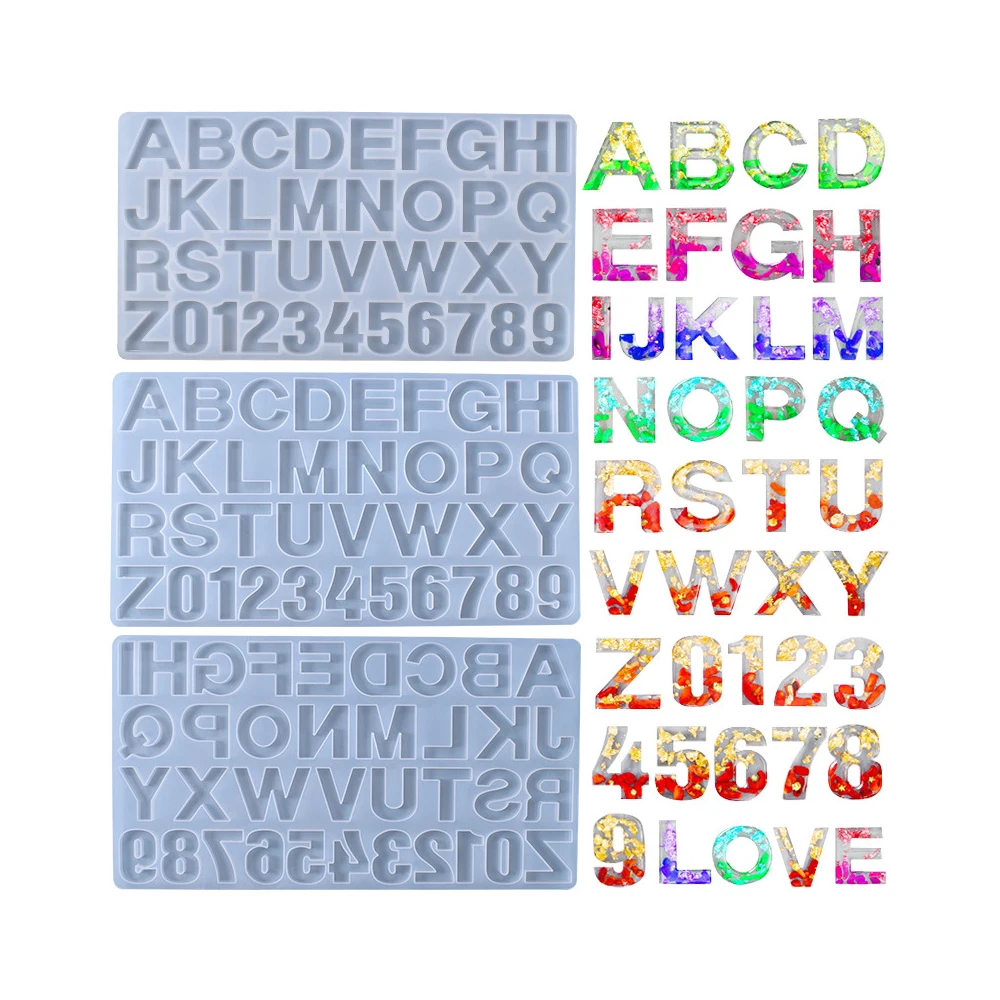 

Alphabet Silicone Mold Crystal Drip Rubber English Phonetic DIY Handmade Jewelry Resin Digital Pendant Model
