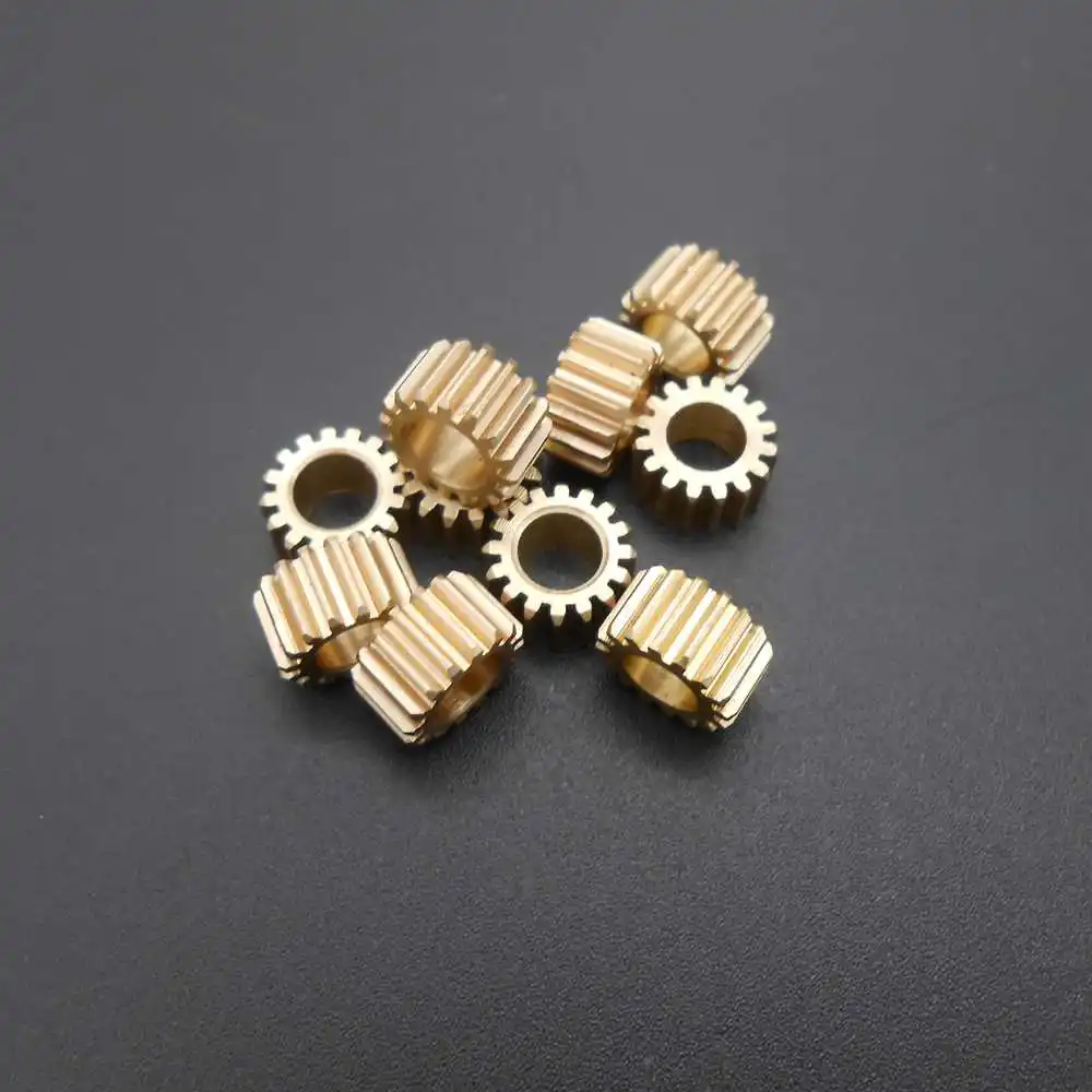Латунная зубчатая шестерня с диафрагмой отверстия 5 мм 0,5 мм 5A 16 T 16 зубьев 4,97 Mod диаметр 9 мм X высота 5 мм модель «сделай сам» 10 шт./лот 0,5 м 165A
