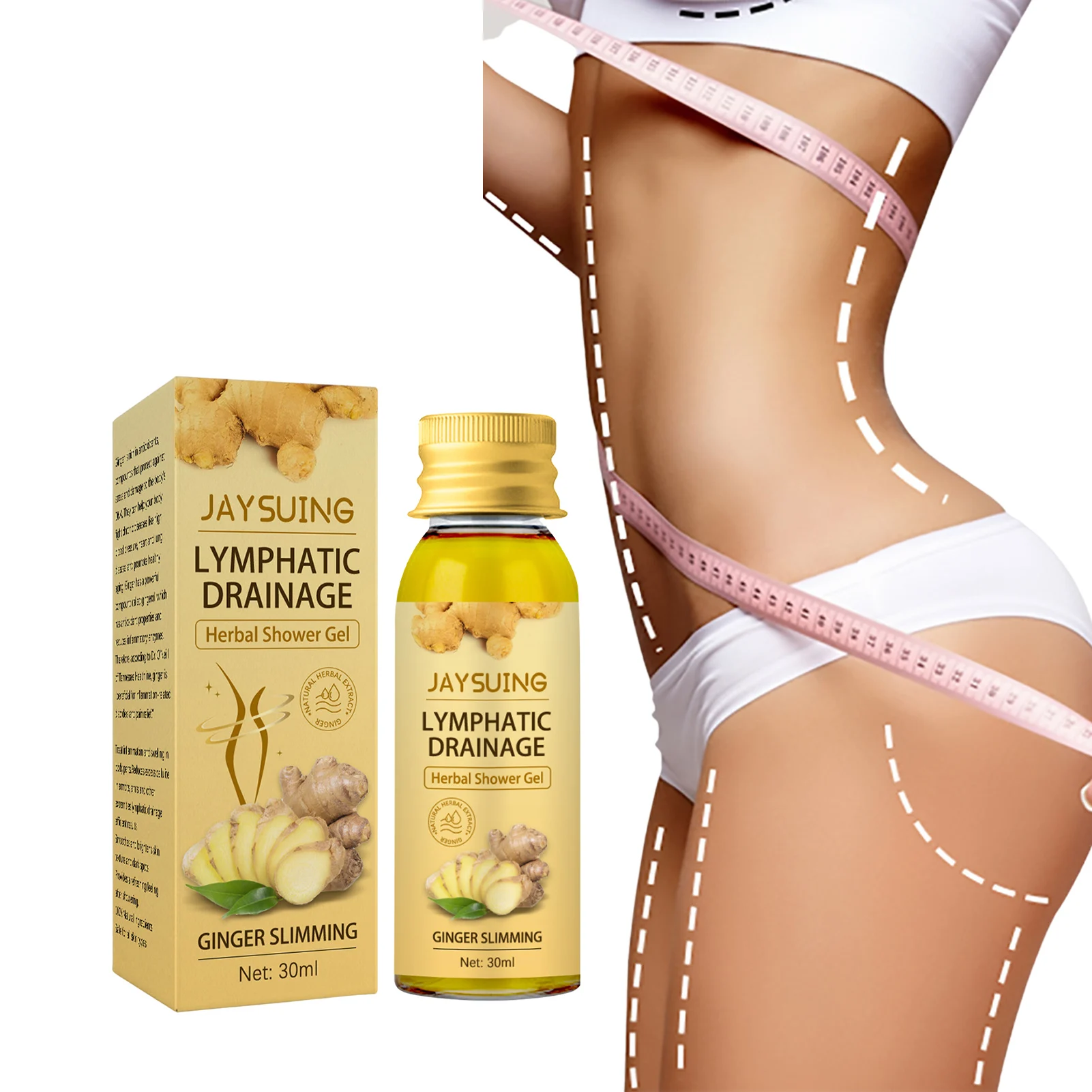 

Lymphatic Drainage Herbal Shower Gel PH Balanced Shower Gel Removes Lymph Nodes Underarm Fat Shower Gel For Women And Men