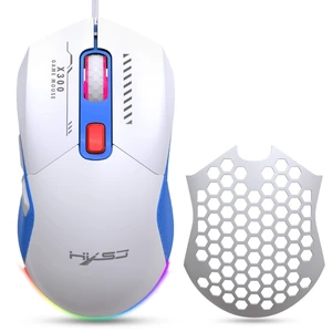 Проводная игровая мышь USB Wire RGB Gaming Ultralight Honeycomb Mouse 7200DPI Programmable Game Mouse For Computer PC Drop