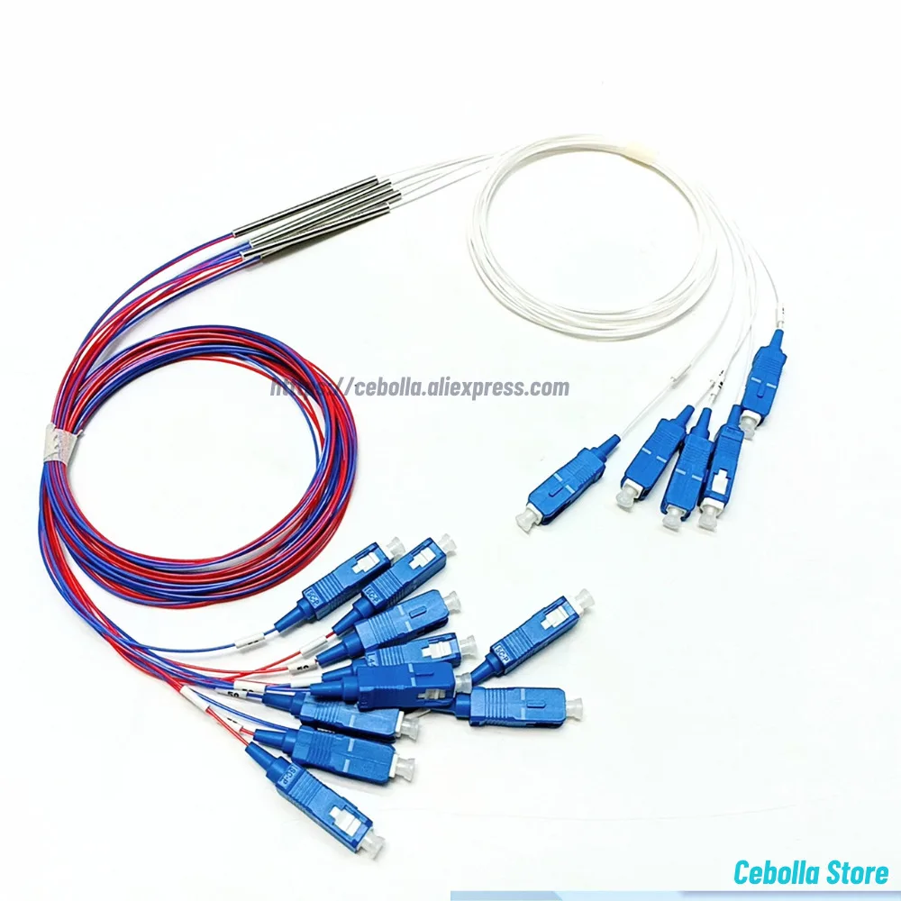 Фото SC UPC 1X2 оптоволоконный FBT 10/90 SM 0,9 мм с разъемом небалансированный соединитель дополнительное соотношение разветвителя 10 шт./лот №5