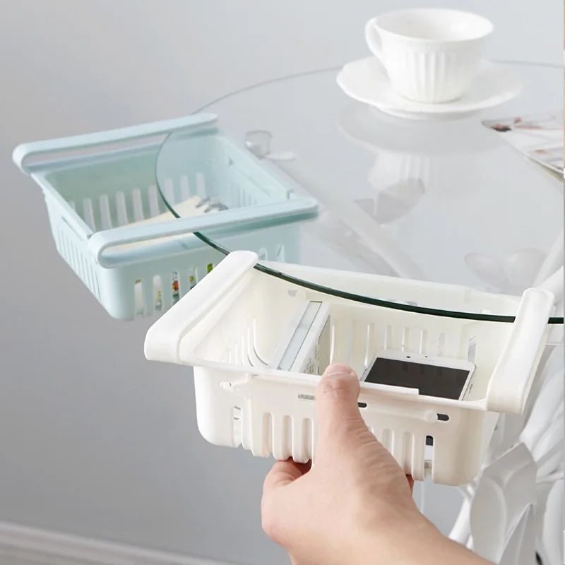 

Creative Retractable Food Storage Basket Refrigerator Fresh-Keeping Drawer Storage Container Multifunctional Household Organizer