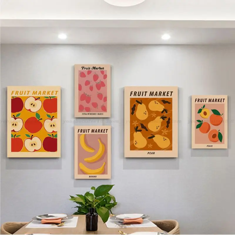 

Orange Positano Lemon Flowers Leaves Anime Posters For Living Room Bar Decoration Home decor