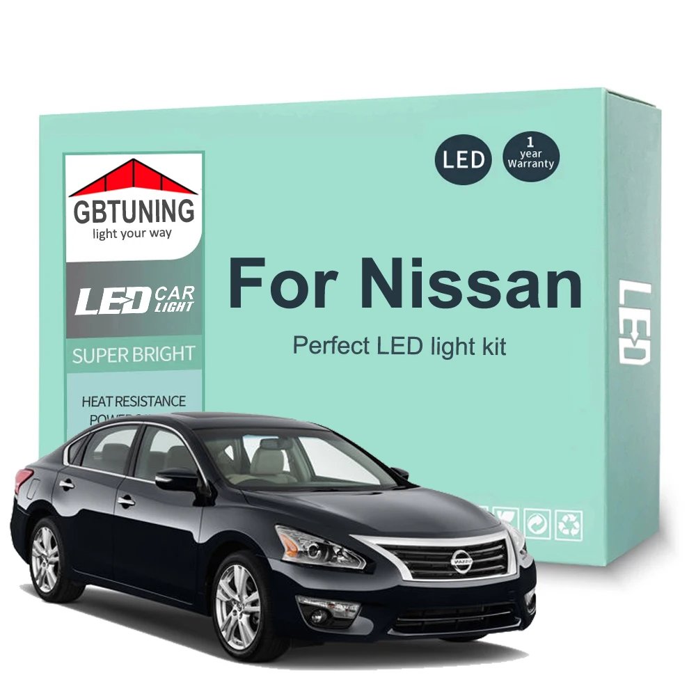 

LED Interior Light Bulb Kit For Nissan Micra K12 K13 K14 Versa Sentra B16 B17 B18 Leaf ZE0 ZE1 Note E11 E12 E13 Altima L33 L34