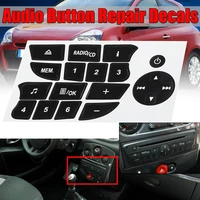 car button repair stickers cd radio audio ac central control keys sticker decoration decals auto styling interior accessories