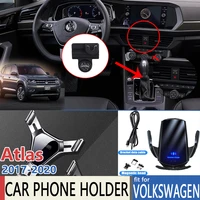 car mobile phone holder for volkswagen vw teramont atlas 2017 2018 2019 2020 telephone bracket air vent accessories for iphone