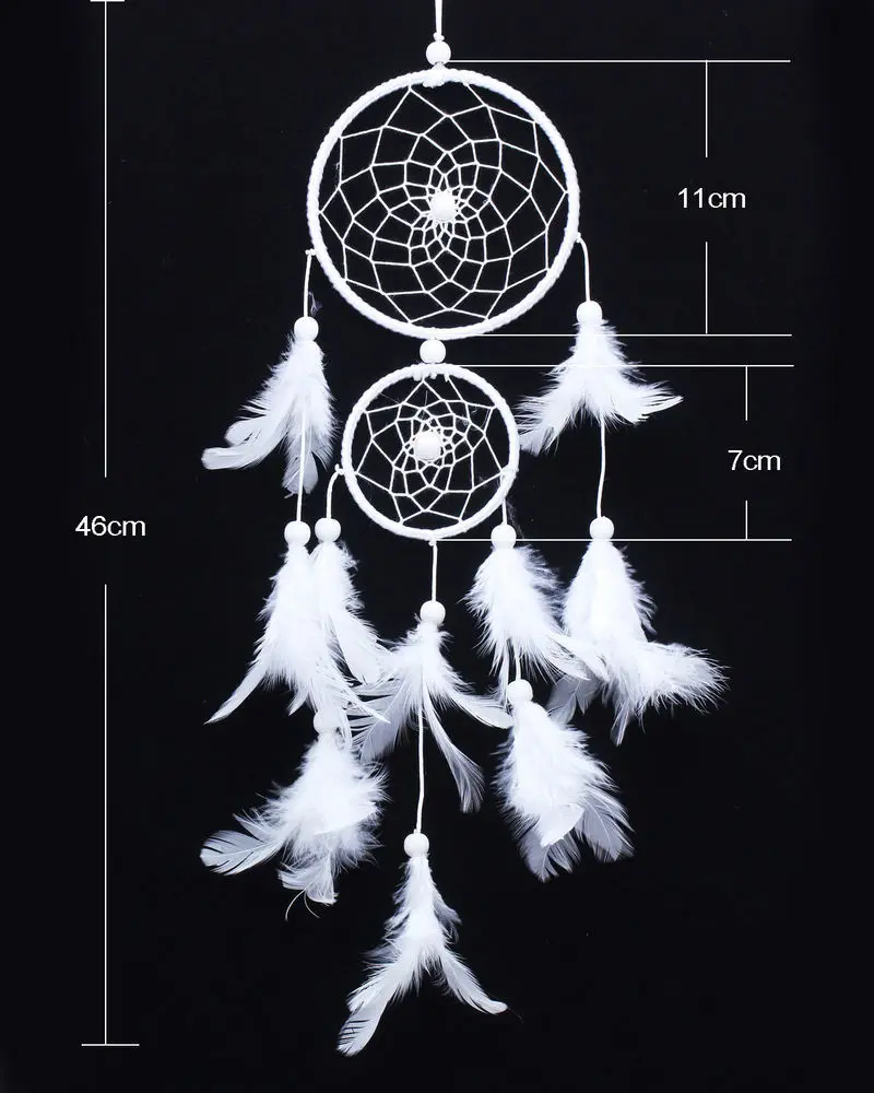 

2022 Hot Dream Catcher Room Decor Feather Weaving Catching Up The Dream Angle Dreamcatcher Wind Chimes Indian Style Religious