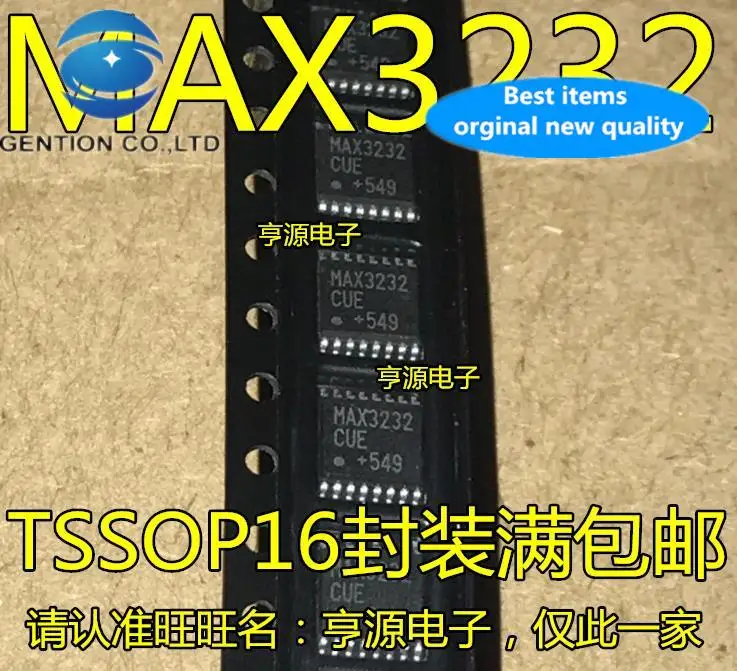 

10pcs 100% orginal new MAX3232 MAX3232EUE MAX3232CUE TSSOP16 RS-232 transceiver