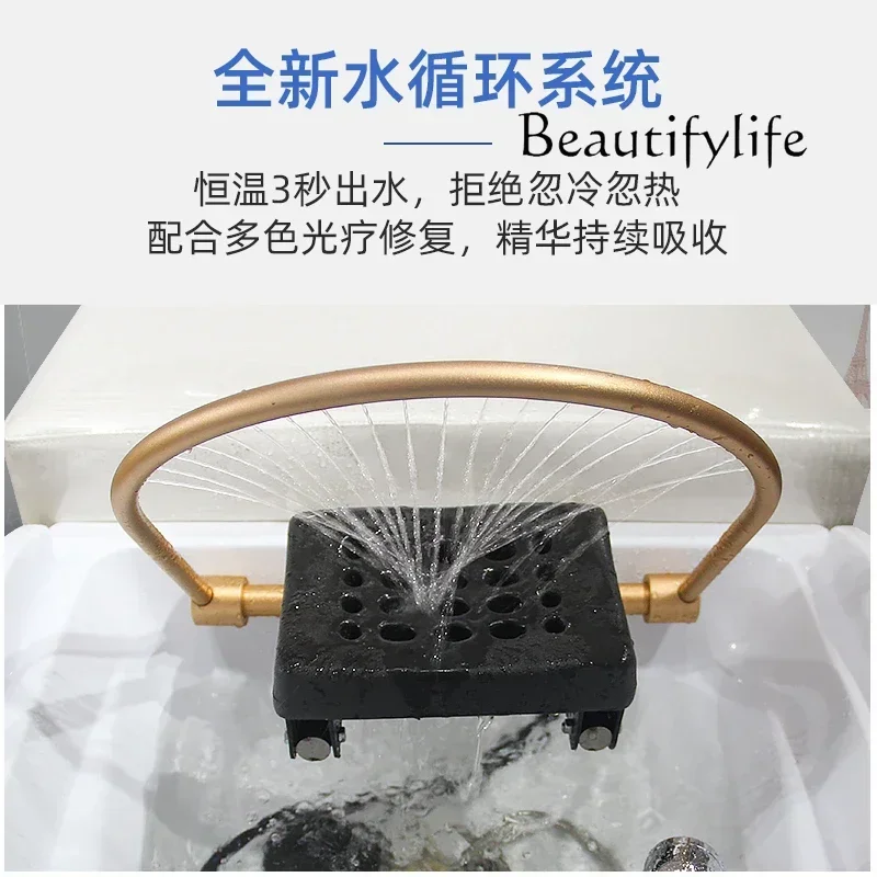 Тайское кресло для шампуня с циркуляцией воды парикмахерская плоская