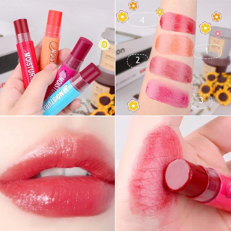 

Fruity Lip Balm Moisturizing Nourishing Lip Gloss Lipstick Cheap Makeup Cosmetics Lip Skin Care Long Lasting Natural Waterproof