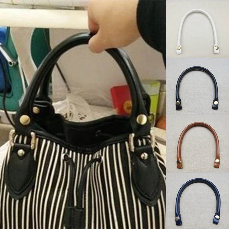 

40cm Handle Bag Straps PU Leather Handle Belt Shoulder Detachable Bag Handles Replacement For Handbags Strap DIY Accessories