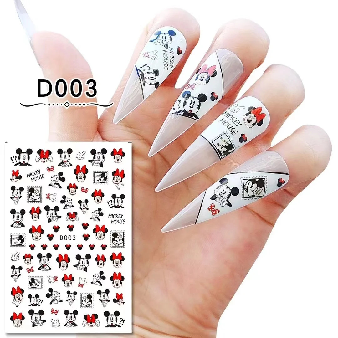 

Adhesive Mickey Mouse Nail Stickers Disney Princess Series Nail Art Decoration Cartoon Donald Duck Sticker Nail Art Supplies