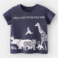 t shirt boy clothes summer short sleeve animal casual soft top tees for children toddlers