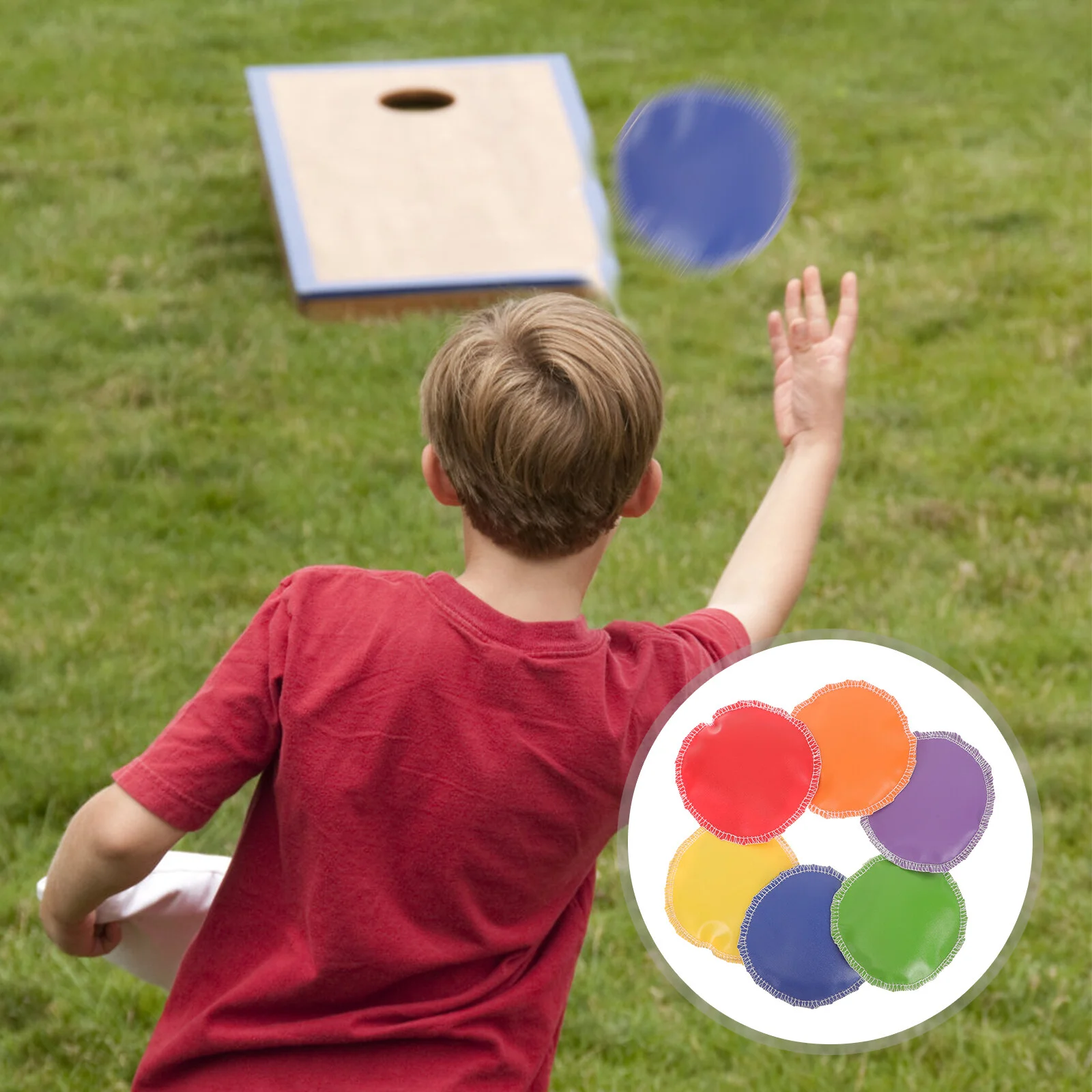 

6 Pcs Toss Game Supplies Bean Bags Kids Playset Small Beanbags Tossing Outdoor Toys Throwing Manual