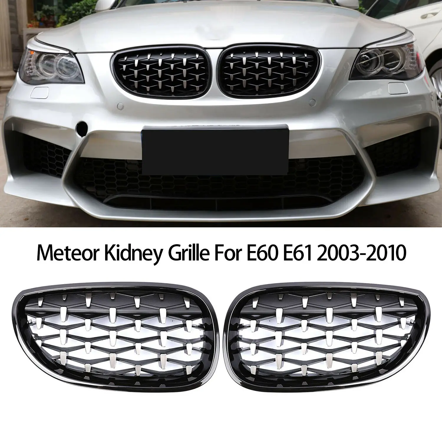 Алмазная решетка для BMW E60 E61 5Series 550I 535I M5 2003-2010 Meteor