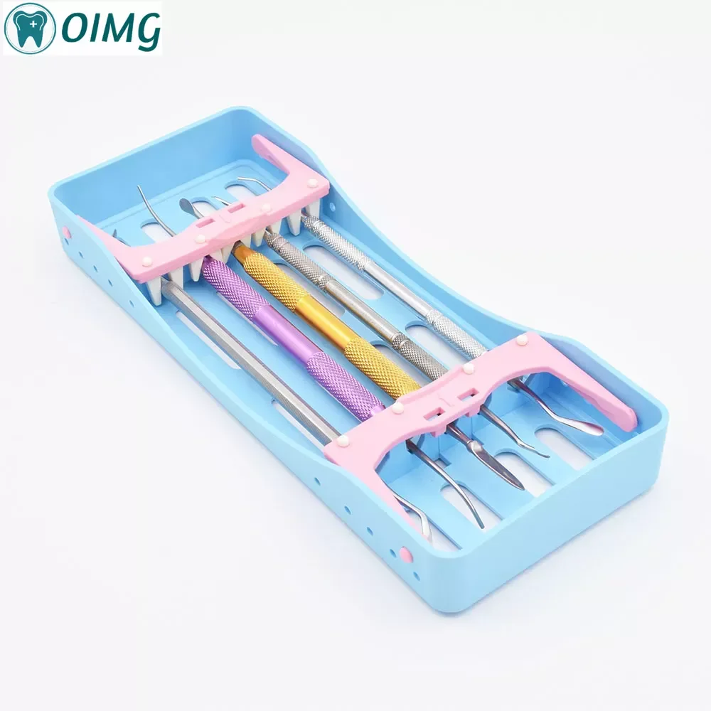 

Dental Sterilization Rack Plastic Surgical Sterilization Box Dental Autoclave Cassette File Burs Disinfection Holder