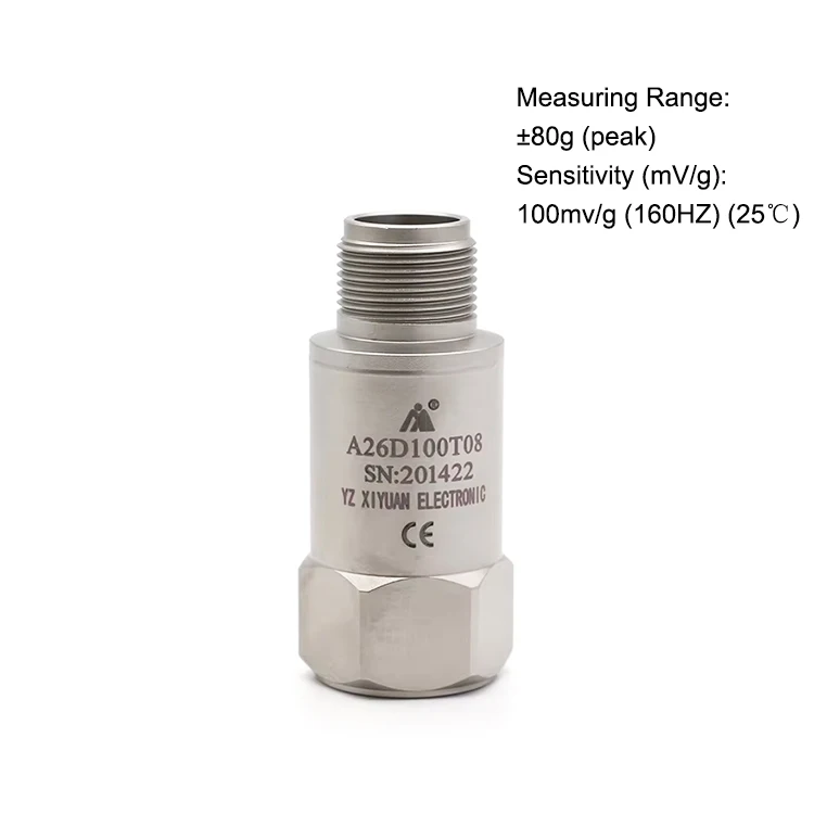 Пьезоэлектрический датчик вибрации A26D100T08