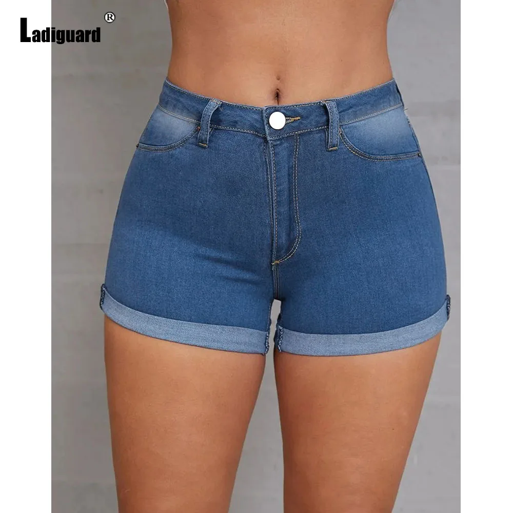 Women's Crimping Denim Pants Fashion Zipper Pockets Short Jeans High Cut Demin Shorts 2022 New Summer Vintage hotpants femme