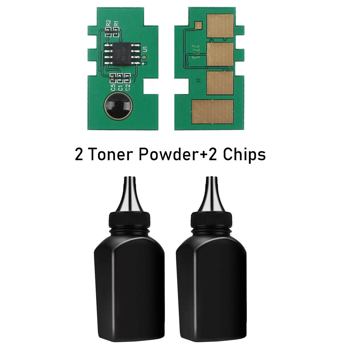 2 шт. * 80 г/бутылка тонер-порошок + чипа 106R02773 сменный и чип сброса для Xerox Phaser 3020
