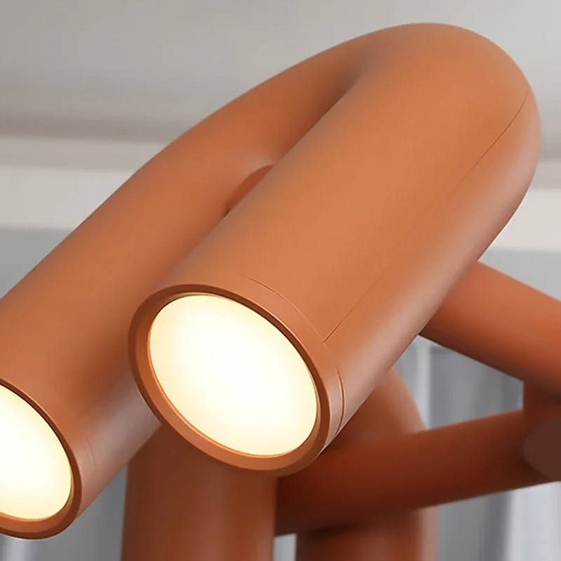 Современная черная оранжевая серая детская светодиодная подвеска вращающаяся