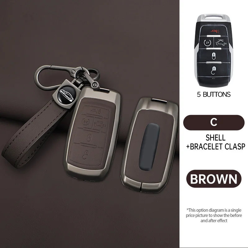 

Чехол из цинкового сплава с дистанционным управлением для автомобиля, защитный чехол для Dodge Ram 1500 Rebel 5500 2500 3500 2019 2020, автоаксессуары