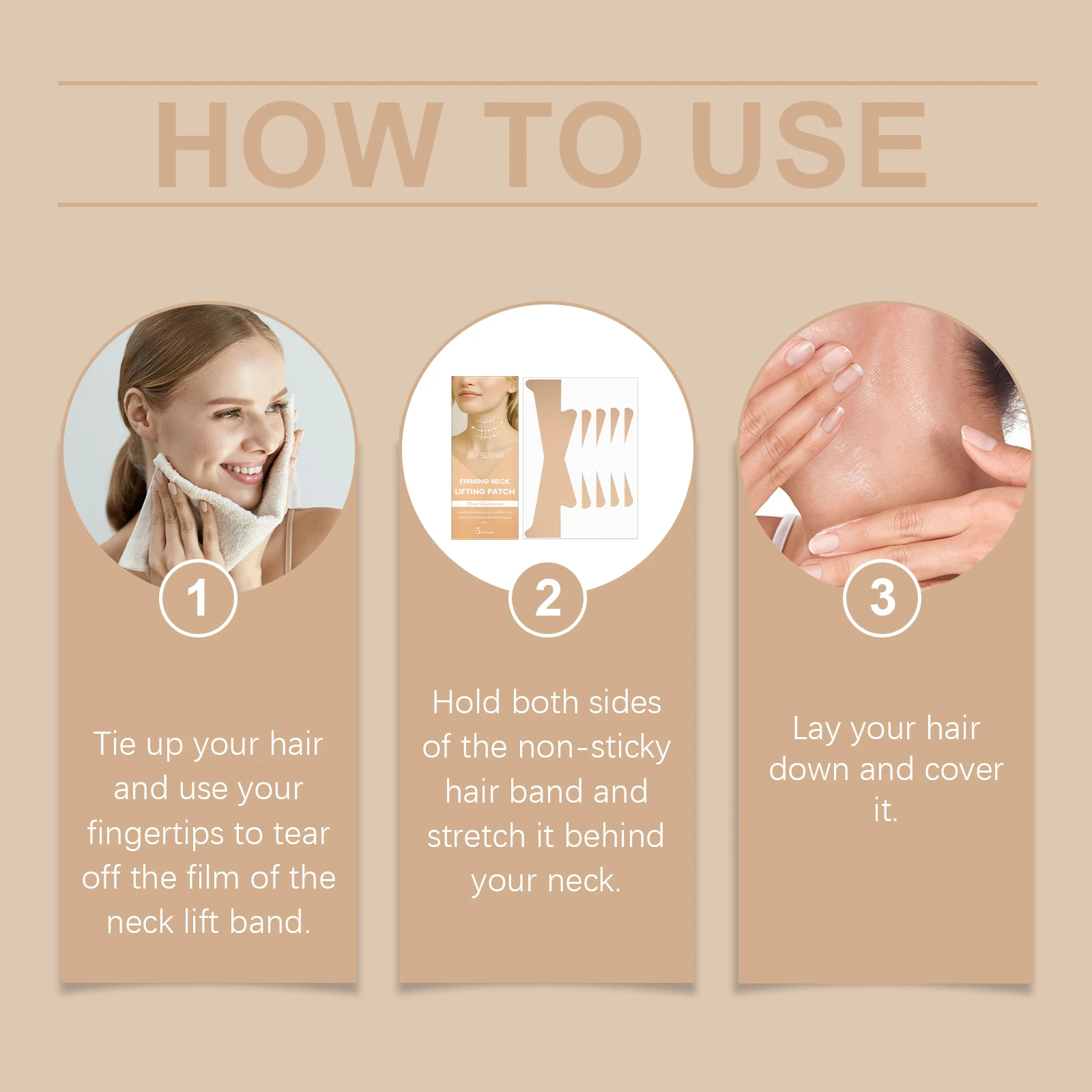 Пластырь для ухода за шеей, увлажняющий кожу, подтягивает морщины шеи, улучшает эластичность кожи, подтяжка двойного подбородка, тонкие линии, невидимая лента для шеи (art.: 3920d02619310) - 3920d02619310