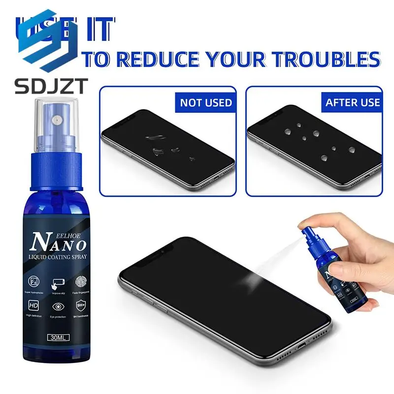 

1pc 30ml Liquid Glass Screen Protector Spray For IPhone Nano Coating Protective Film Anti-Fingerprint Smart Phone Film