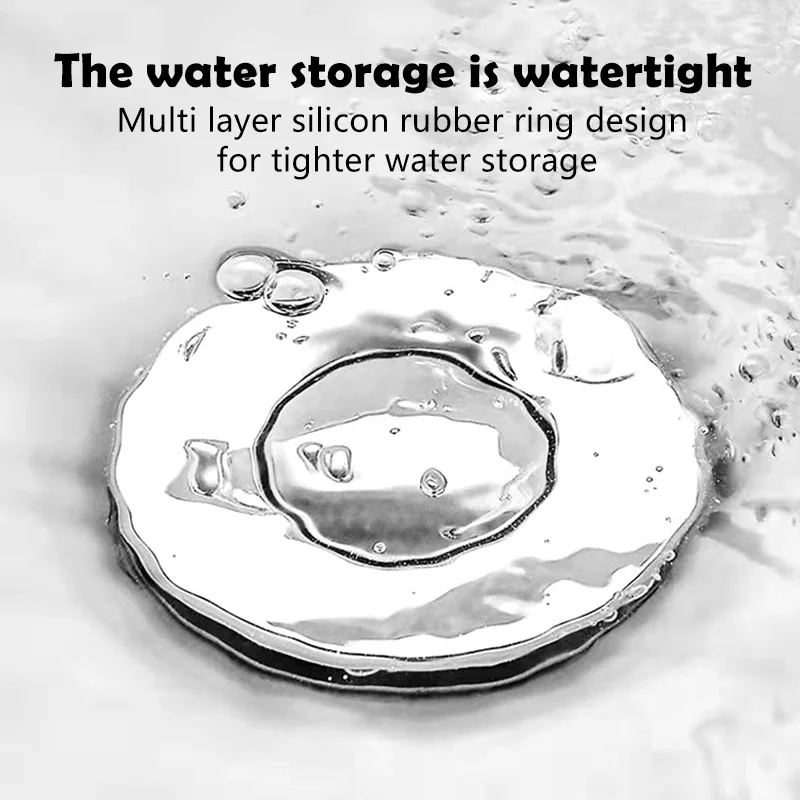Универсальный сифон из нержавеющей стали с фильтром для сбора волос для раковины с поп-ап-механизмом, сливающего ядра, затычки для ванны, инструмента для ванной комнаты.