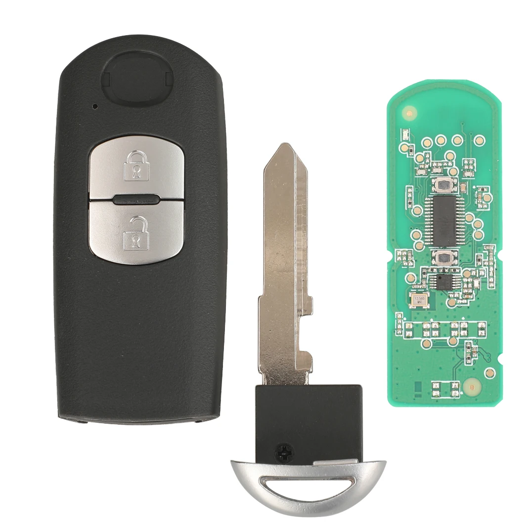 Jingyuqin 2/3 кнопочный умный Автомобильный ключ для MAZDA CX-3 Axela Atenza модель CX-5 SKE13E-02