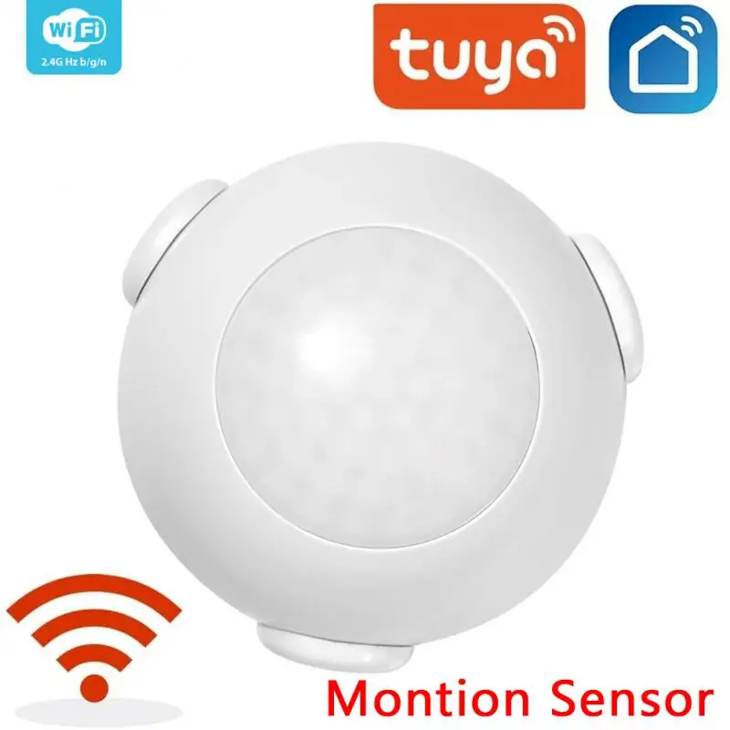 

6pc Smart WiFi PIR Motion Sensor Human Body Sensor Detector Home Alarm System Smart PIR Motion Sensor Tuya Smart Life With IFTTT