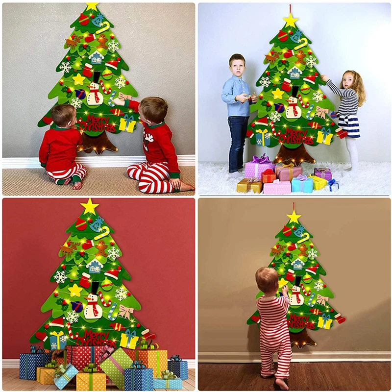 

Новогодняя игрушка-доска Монтессори для новогодней елки