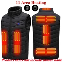 new 11 areas heating vest men women electric heated vest jacket electric heating jacket unisex coat clothes winter heated vest