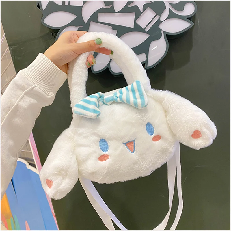 Sanrio плюшевая сумка Cinnamoroll мягкие животные плюшевые рюкзаки для девочек Kawaii аниме