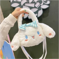 sanrio plush bag cinnamoroll stuffed animals plushie backpacks for girls kawaii anime stuffed handbag cute soft toy for children