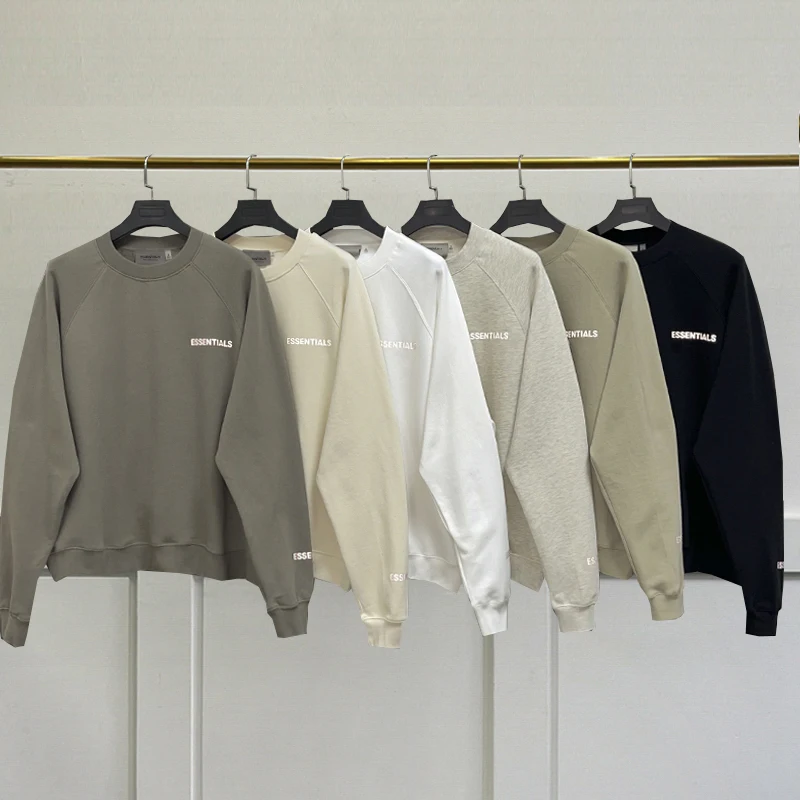 

Толстовка мужская Светоотражающая в стиле хип-хоп, модный базовый свитшот с надписью, Свободный пуловер унисекс, уличная одежда