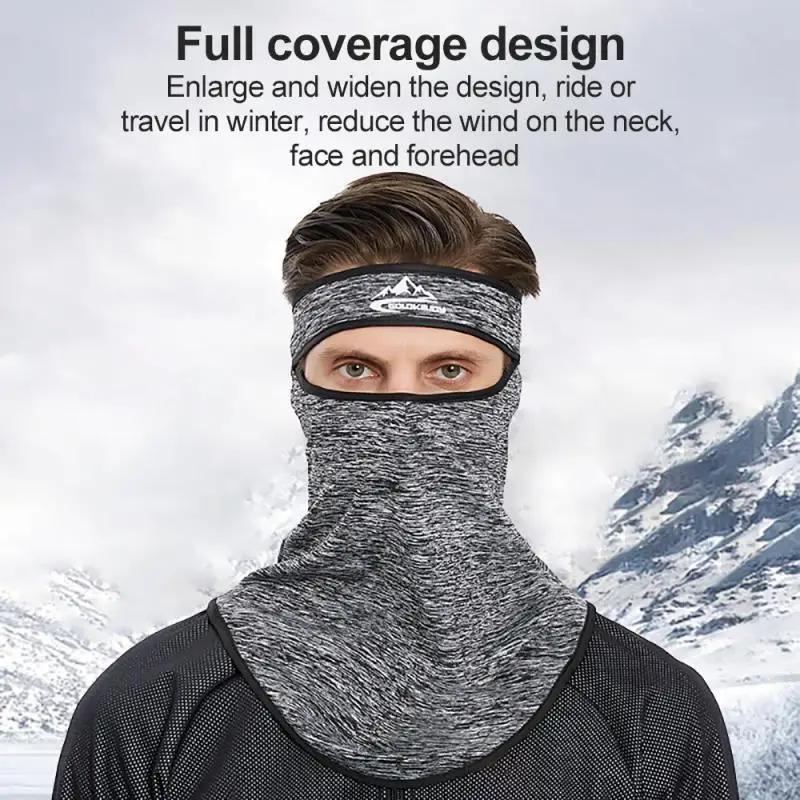 

Full Face Cycling Head Scarf Winter Skiing Plus Velvet Warmth, Windproof And Cold Bib For Cold Outdoor Sports Thickened Scarf