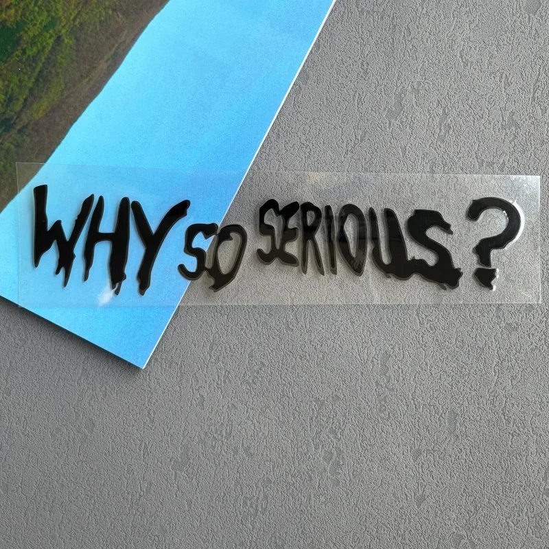 

Водонепроницаемая наклейка на шлем с логотипом «why so series»