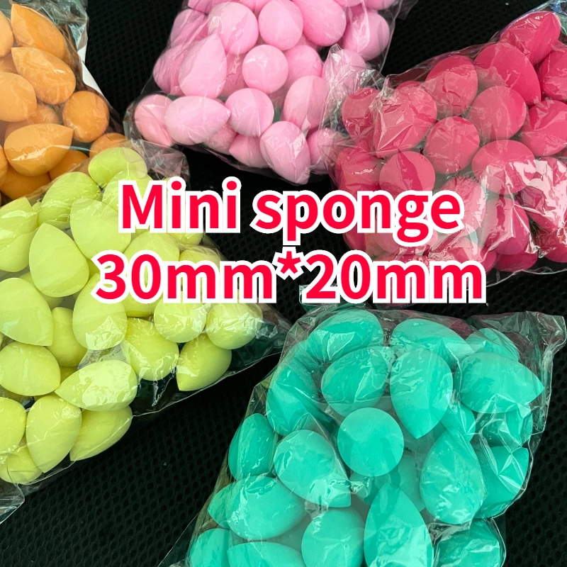 50pcs water drop shape make up sponge  beauty blender case makeup tools and accessories face sponge maquillajes al por mayor