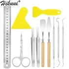 Базовый набор инструментов, искусственные пинцеты, крючки для рукоделия, высушенные цветы, виниловый набор для рукоделия