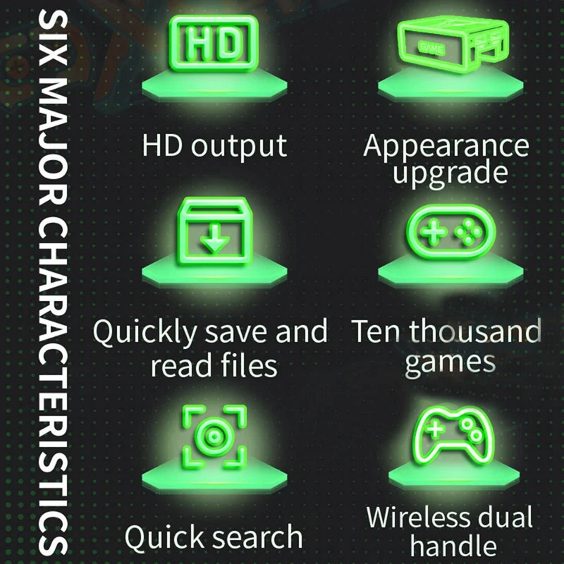 Игровая консоль Y7 10000 игр портативная игровая в стиле ретро беспроводной игровой