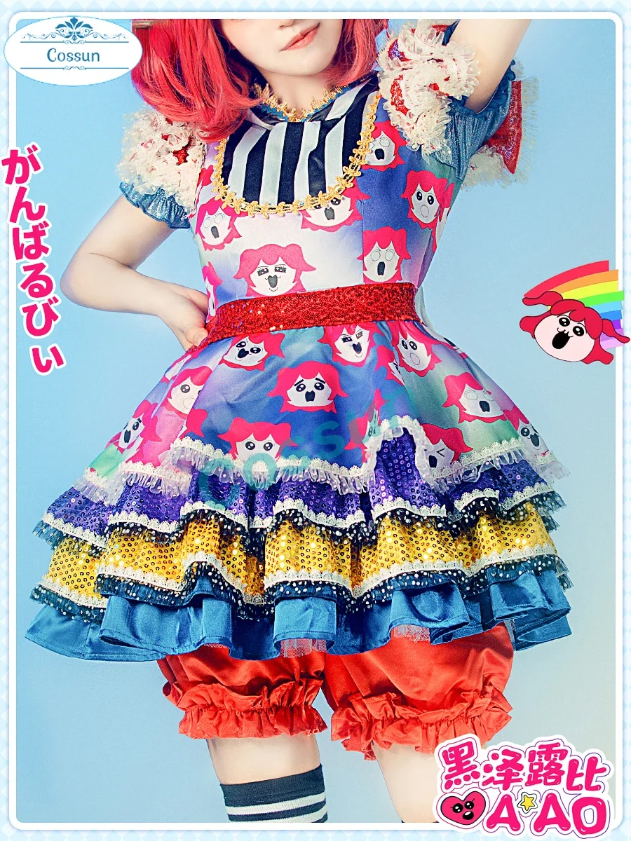 Love Live Sunshine Aqours Kurosawa Ruby AAO платье наряд аниме костюмы для косплея
