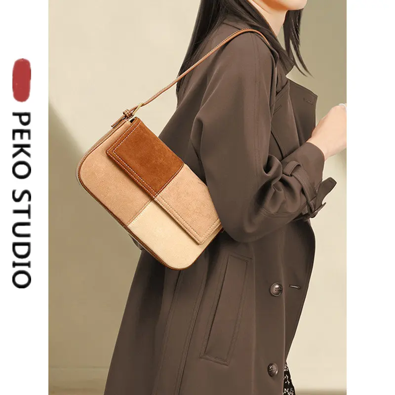 

2021 New Brand Autumn Winter Shoulder Bag Messenger Bag Belt Luxury Handbag Designer Lady Soft Khaki Hobos Bag Underarm Bag